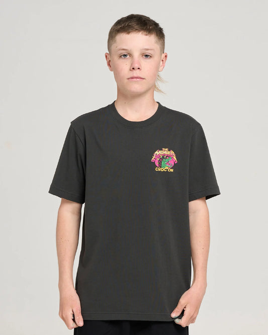 Mad Hueys Croc On Tee Black