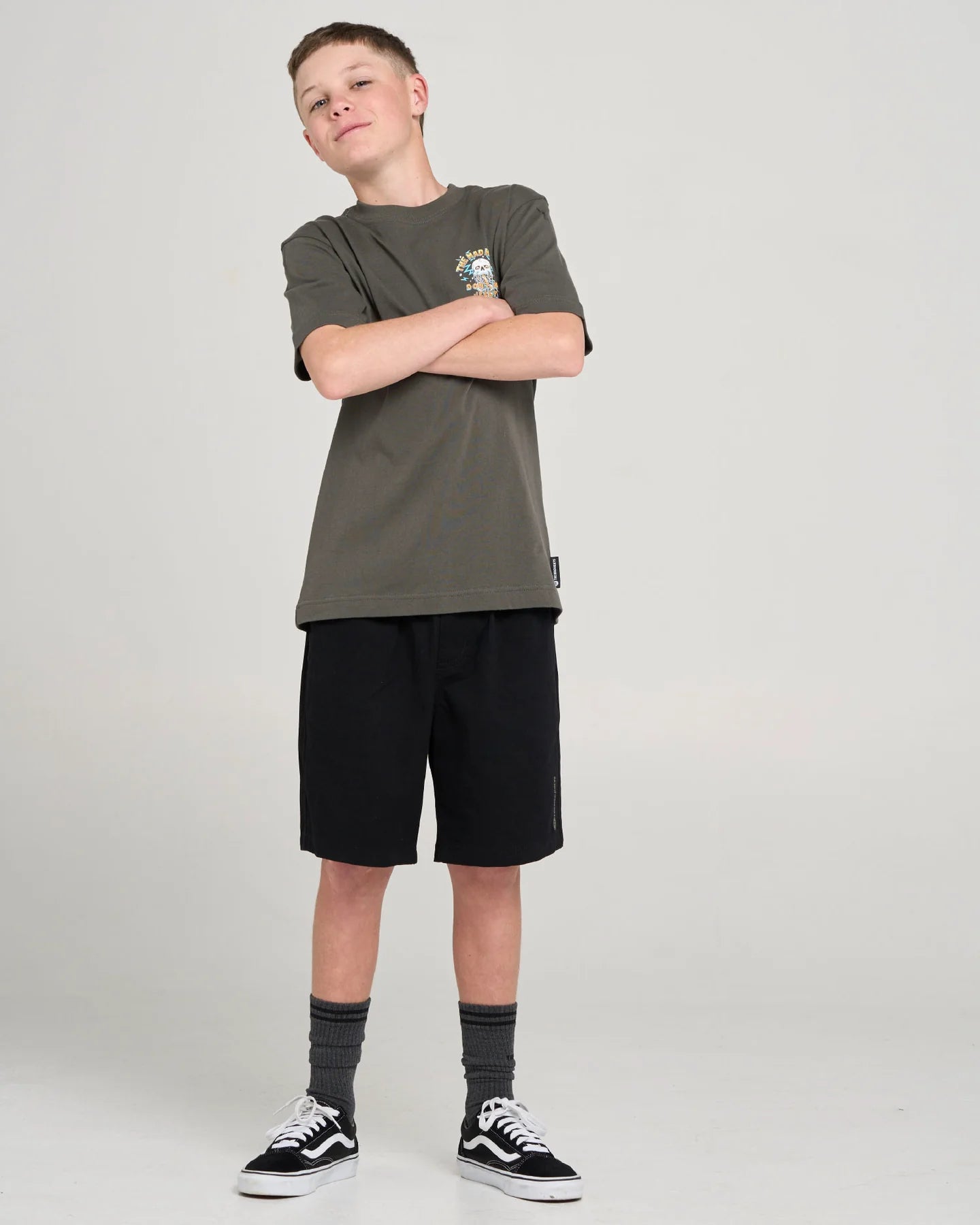 Mad Hueys Dont Be Jelly Tee Charcoal
