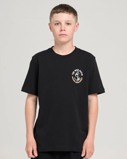 Mad Hueys Anchor Management Tee Black