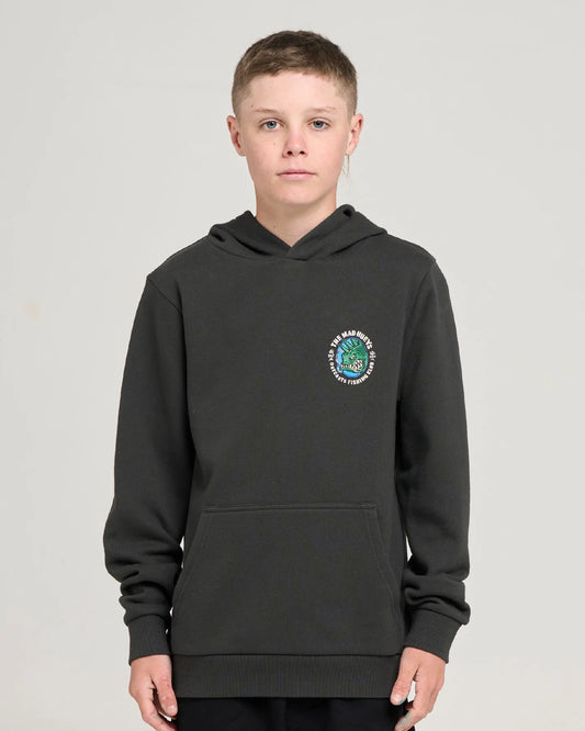 Mad Hueys Outcasts Hooded Pullover Vintage Black
