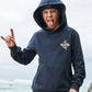 Mad Hueys Flame Anchor Hooded Pullover Navy