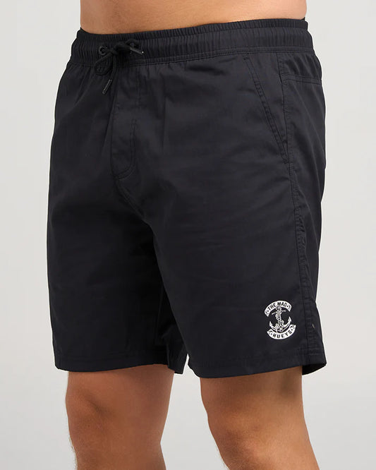 Mad Hueys Skull Anchor Swim Volley Short Black