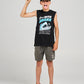 Mad Hueys Great Bite Shark Muscle Tee Black