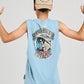 Mad Hueys Stay Frothing Muscle Tee Steel Blue
