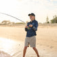 Mad Hueys Fishing Jersey Sailor Anchor UPF 50+ Long Sleeve Navy