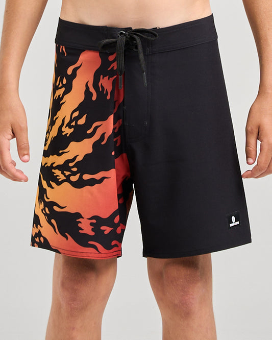 Mad Hueys Skull Spiral Boardshort Black