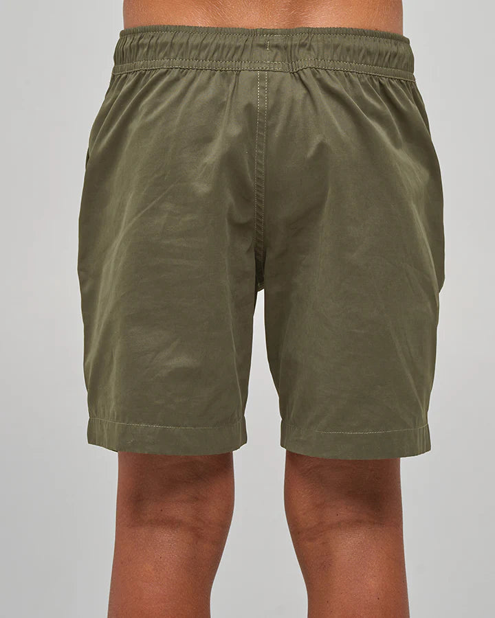 Mad Hueys Skull Anchor Swim Volley Short Olive