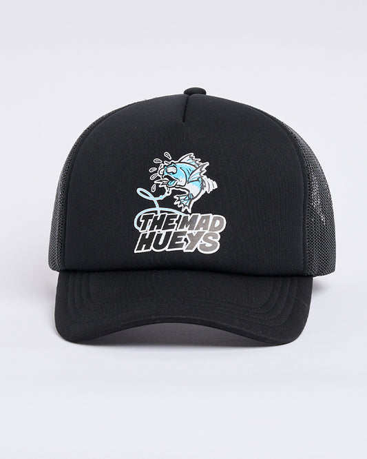 Mad Hueys Great Bite Shark Foam Trucker Cap Black