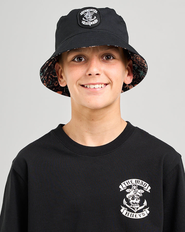 Mad Hueys Reversible Bucket Hat Sailor Anchor