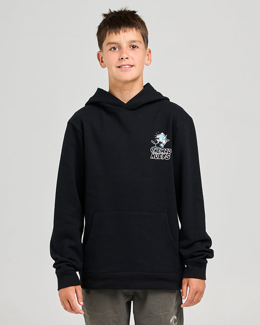 Mad Hueys Great Bite Shark Hooded Pullover Black