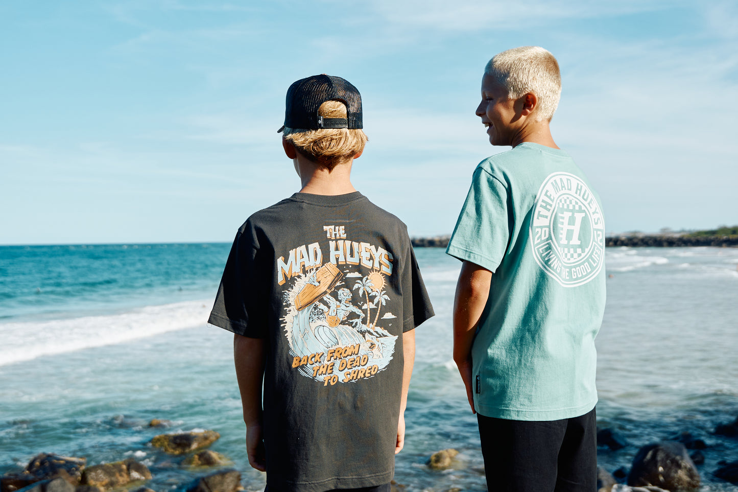 Mad Hueys Shred Dead Tee Vintage Black