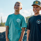 Mad Hueys Checker Hueys Tee Seafoam