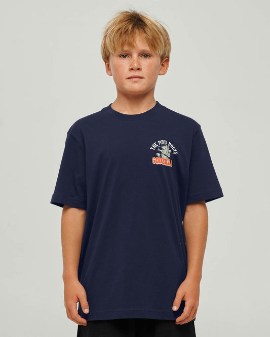 Mad Hueys Codzilla Forever Tee Navy