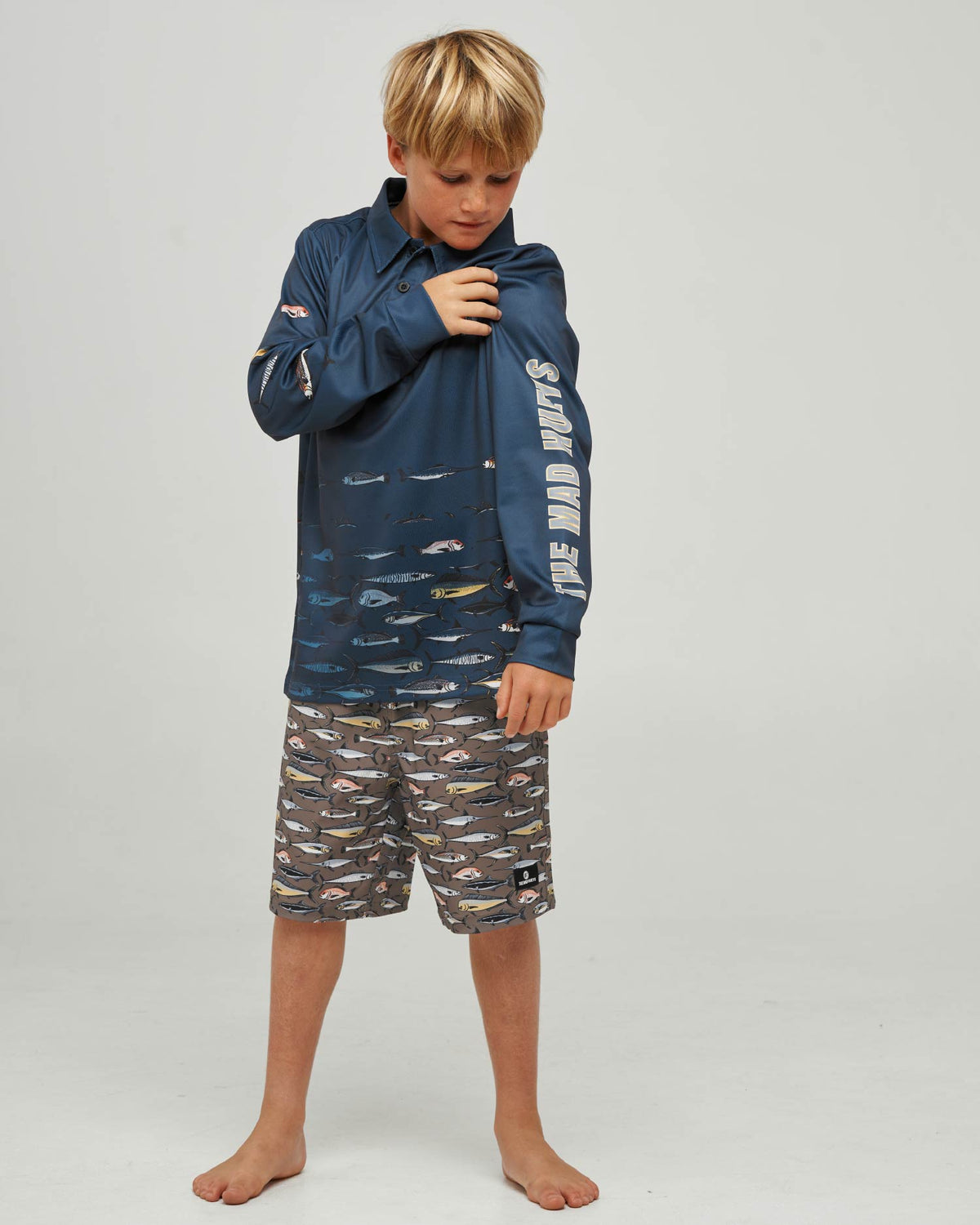 Mad Hueys Pro Hueys Swim Volley Short Taupe