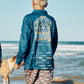 Mad Hueys Dragon Captain Youth UPF 50+ Fishing Jersey Navy