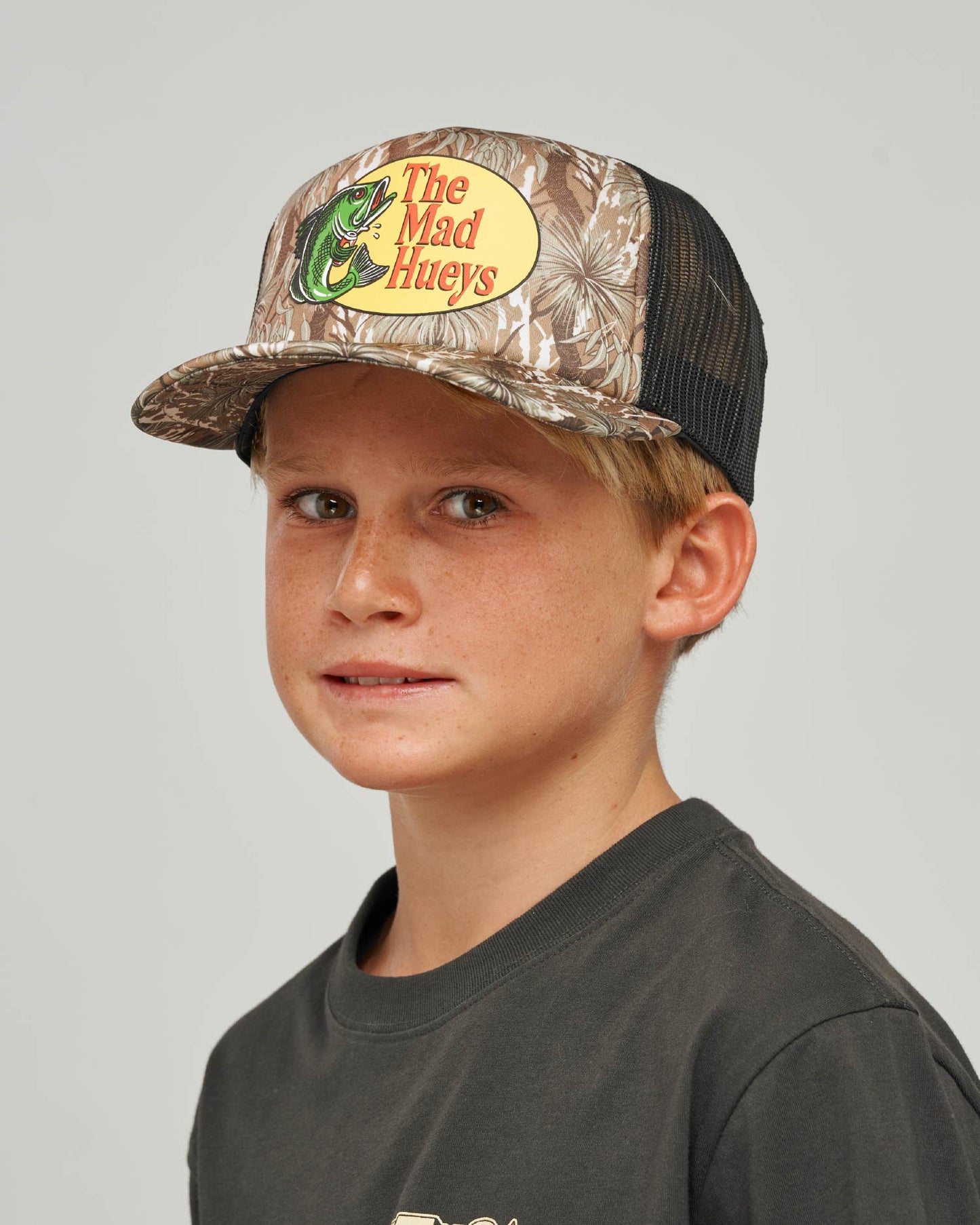 Mad Hueys Pro Hueys Foam Trucker Cap Native Camo