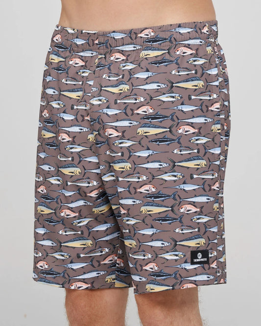 Mad Hueys Pro Hueys Swim Volley Short Taupe