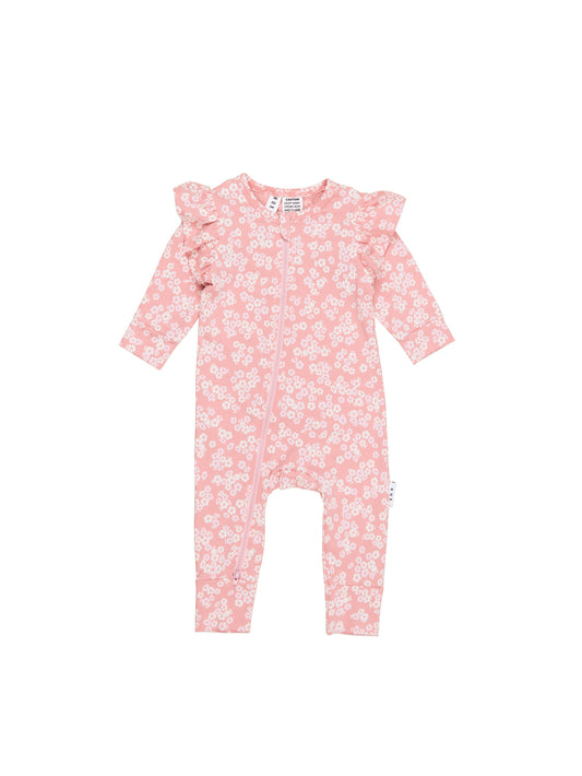 Huxbaby Peek A Boo Bunny Frill Romper