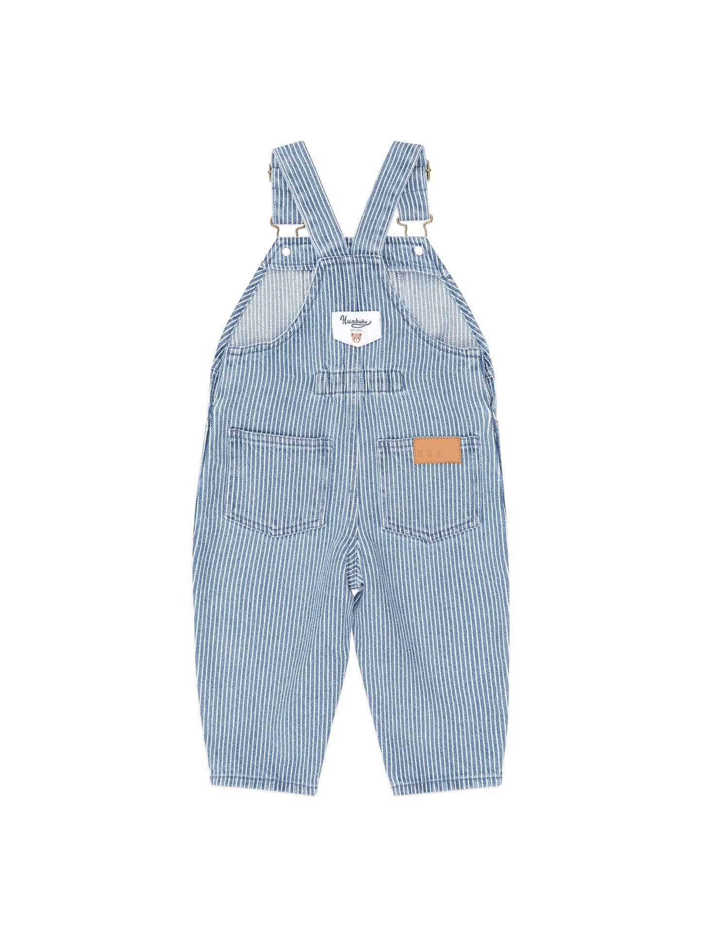 Huxbaby Car Denim Stripe Overalls