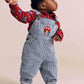 Huxbaby Car Denim Stripe Overalls