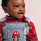 Huxbaby Car Denim Stripe Overalls