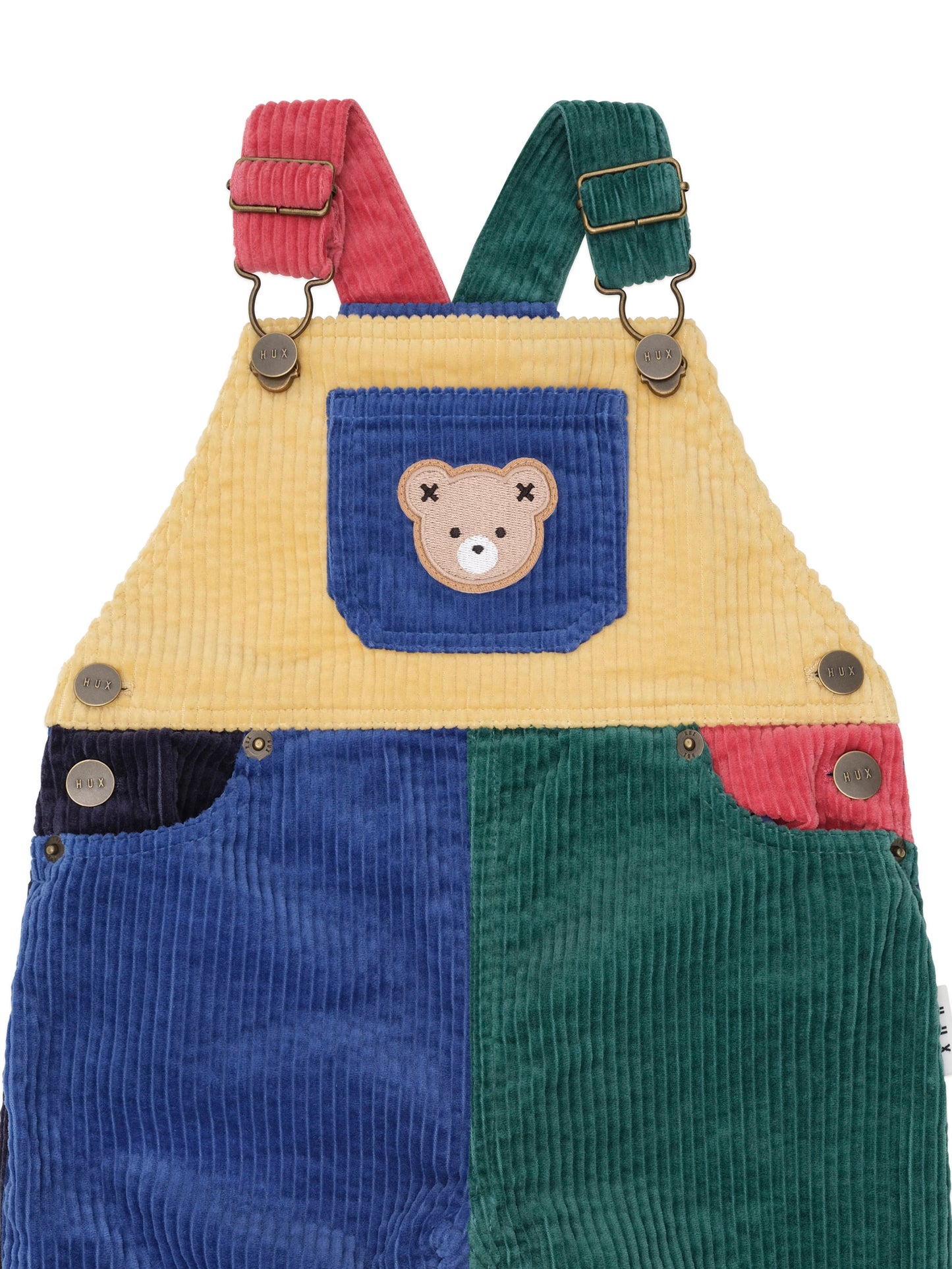 Huxbaby Colour Block Cord Overalls