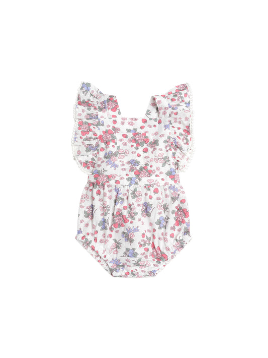 Huxbaby Stawberry Garden Playsuit Cream