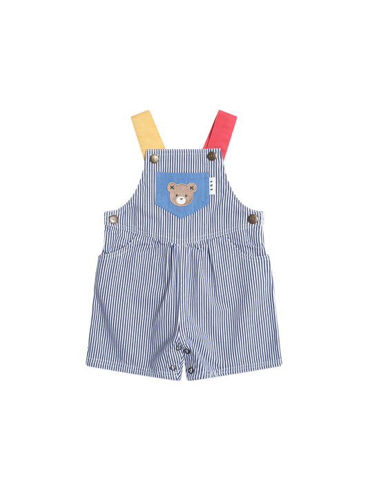 Huxbaby Classic Stripe Short Overalls