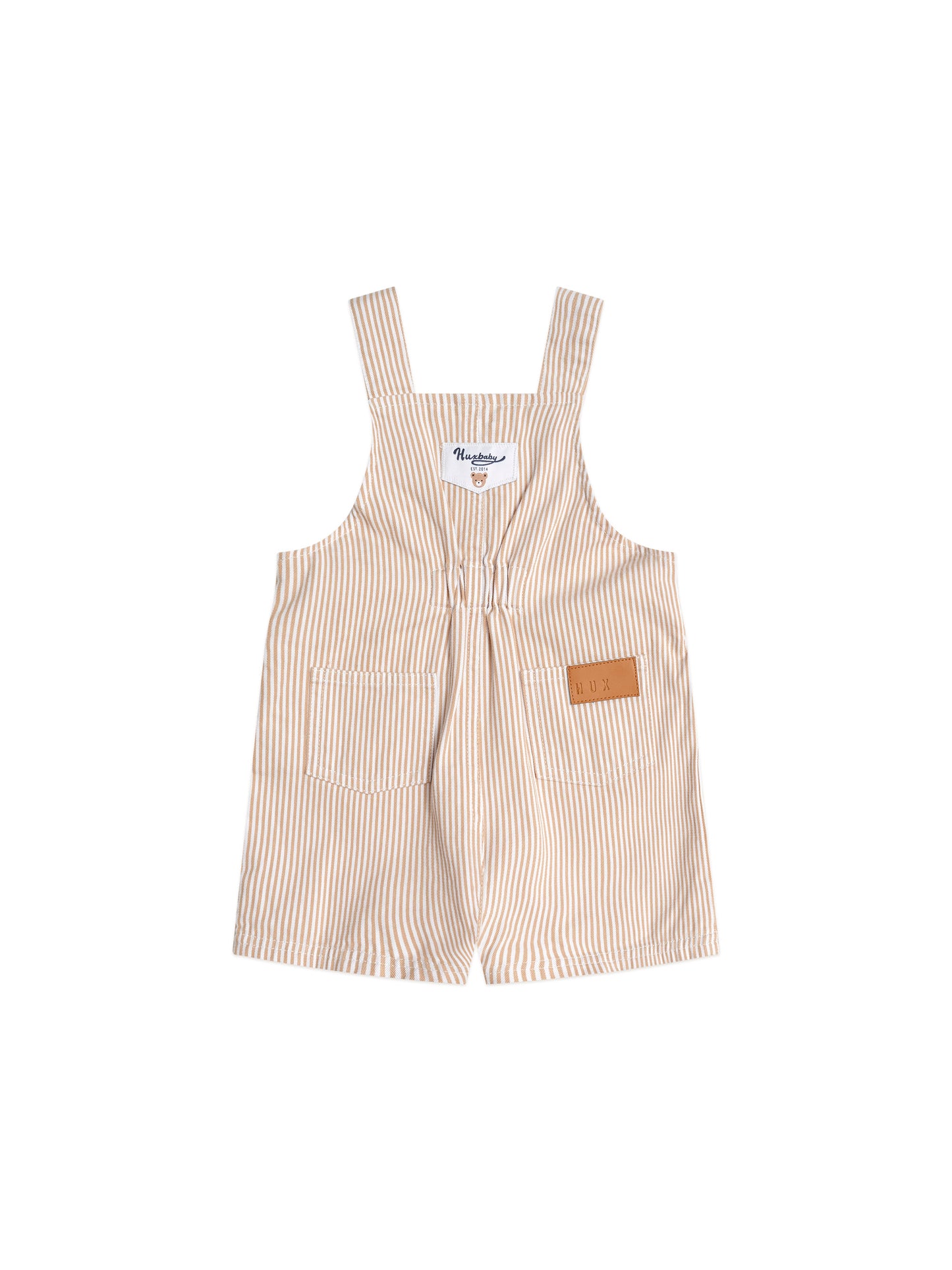 Huxbaby Sandbox Stripe Short Overalls