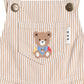 Huxbaby Sandbox Stripe Short Overalls