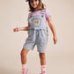 Huxbaby Dreamy Denim Short Overalls