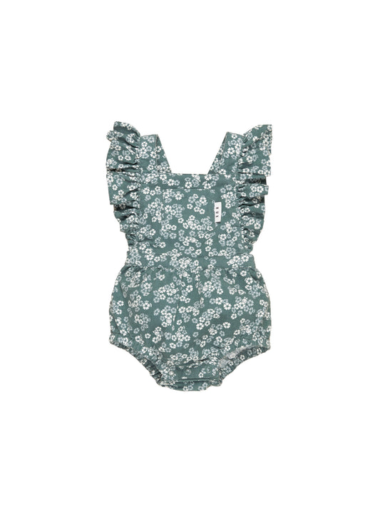 Huxbaby Peek A Boo Bunny Frill Playsuit