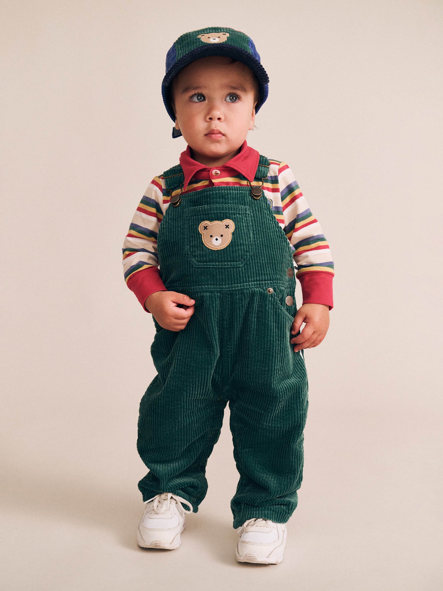 Huxbaby Classic Cord Overalls Forest