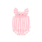 Huxbaby Floral Embroidery Stripe Playsuit Vintage Pink | Almond Milk