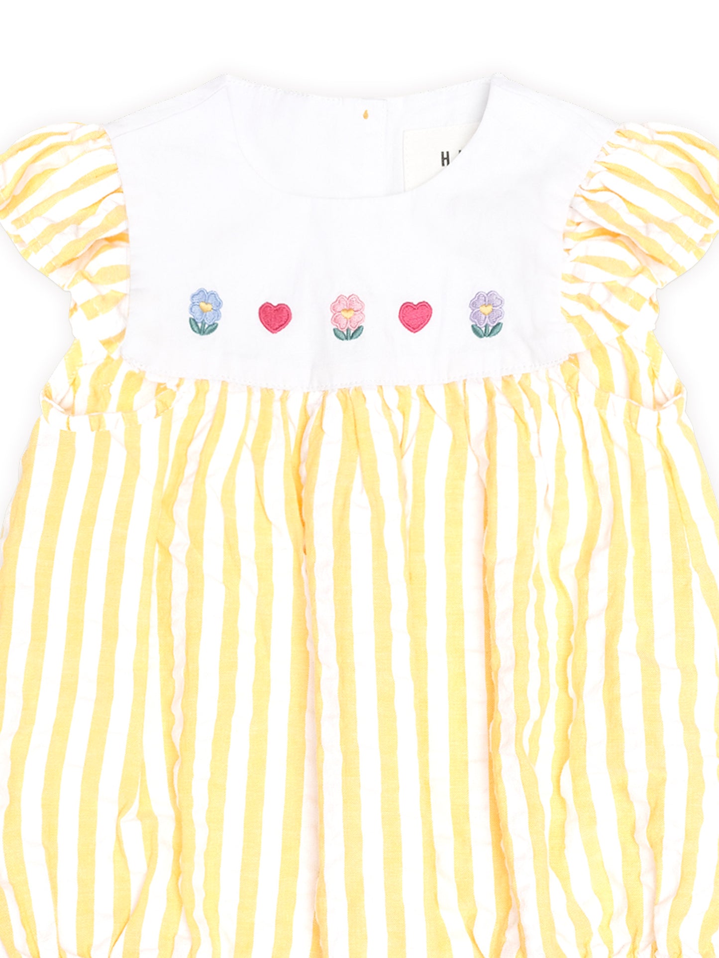 Huxbaby Flower Field Stripe Playsuit