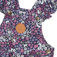 Huxbaby Midnight Flower Garden Frill Overall