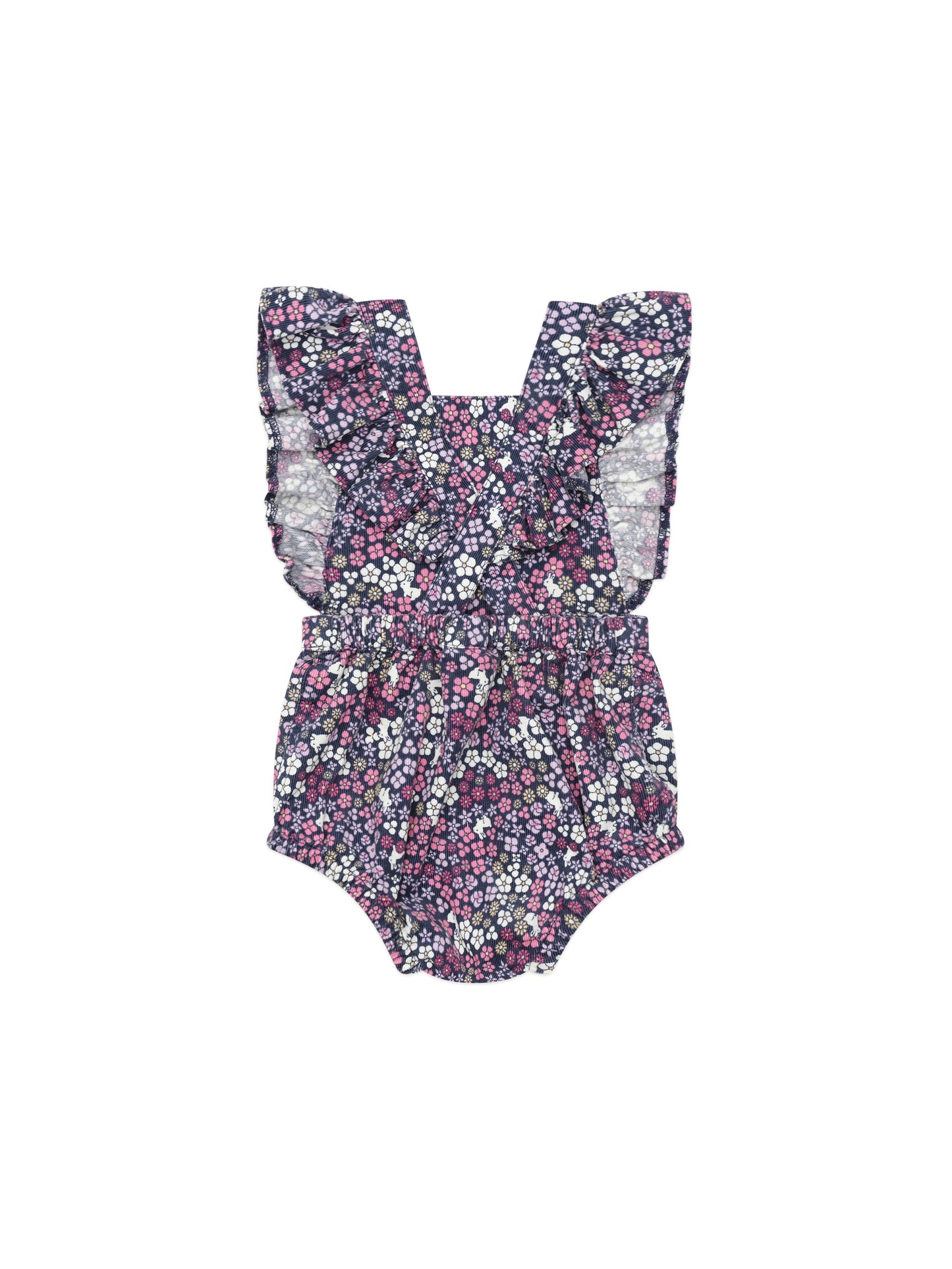 Huxbaby Midnight Flower Garden Frill Playsuit