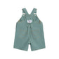 Huxbaby Denim Short Overalls Green