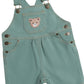 Huxbaby Denim Short Overalls Green