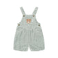 Huxbaby Huxbear Check Short Overall Almond Milk