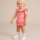 Huxbaby Cherry Embroidery Playsuit