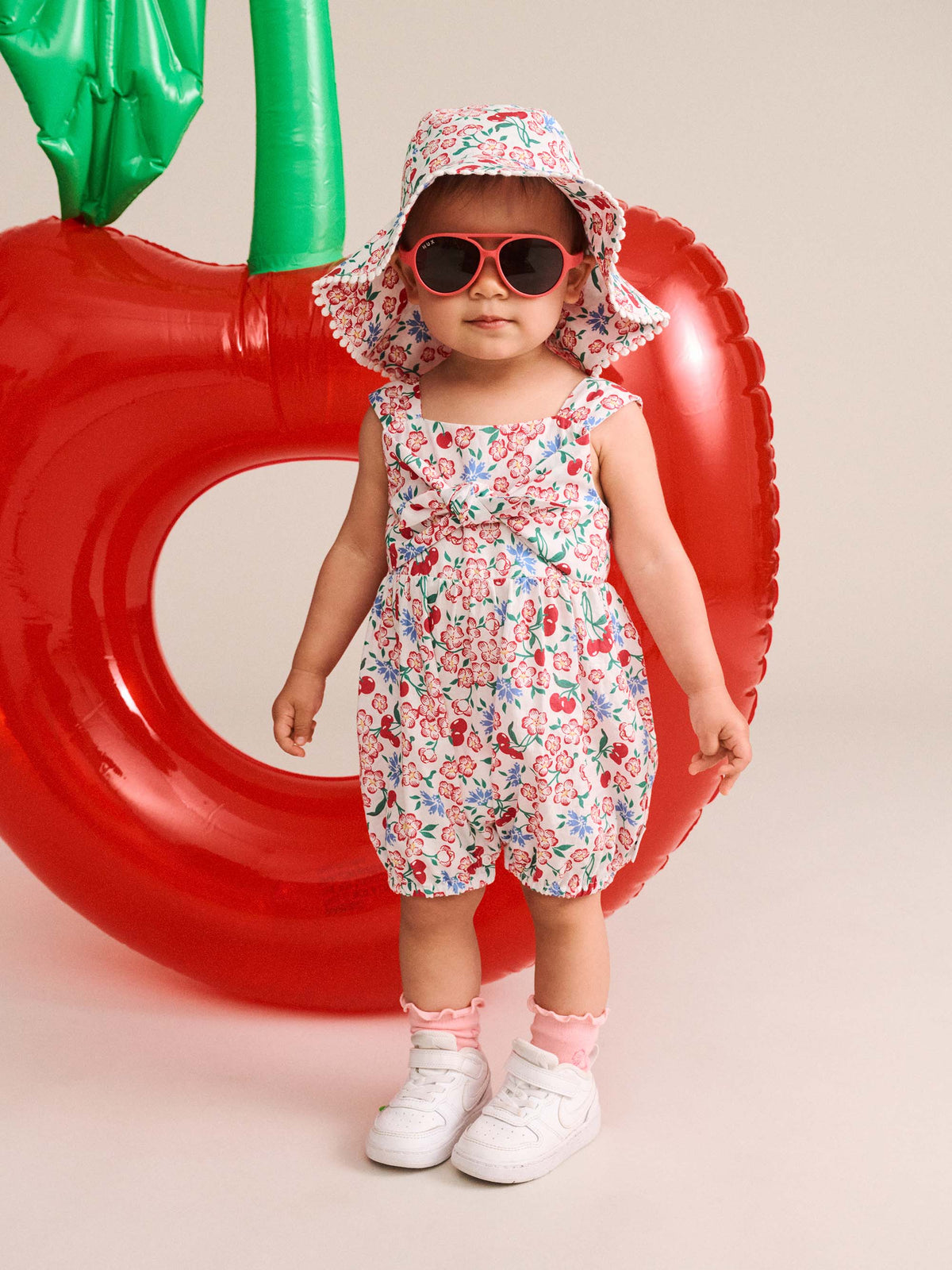 Huxbaby Tropical Floral Tie Romper