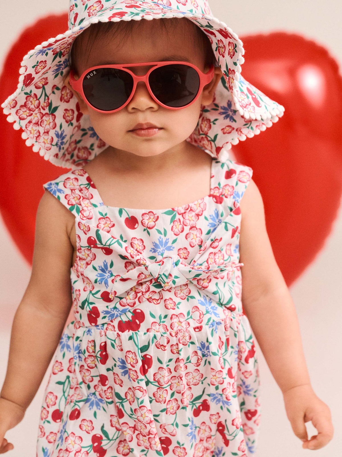 Huxbaby Tropical Floral Tie Romper