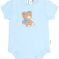 Huxbaby Bow Hux Short Sleeve Bodysuit Baby Blue