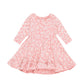 Huxbaby Peek a Boo Bunny Long Sleeve Swing Dress