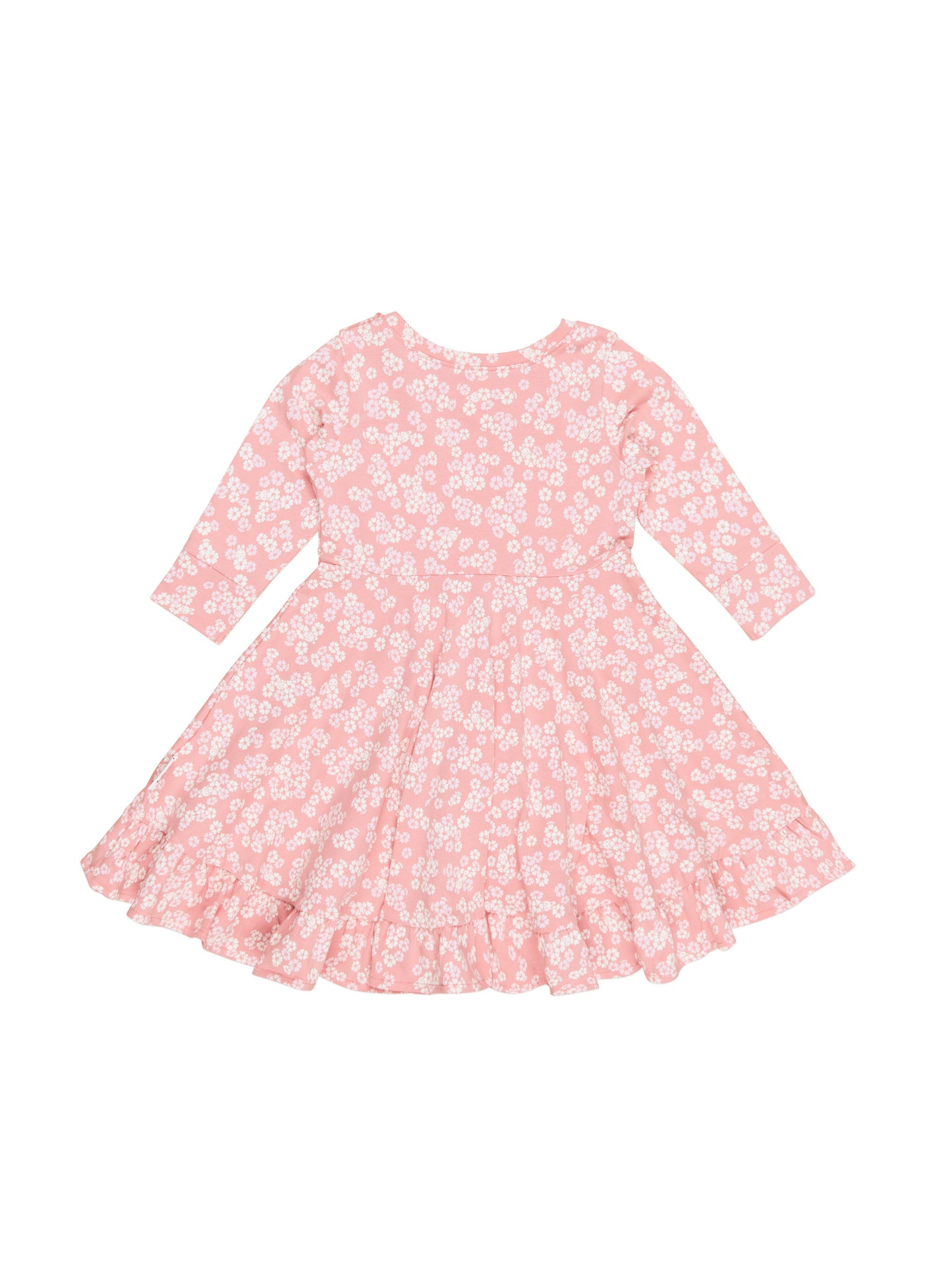 Huxbaby Peek a Boo Bunny Long Sleeve Swing Dress