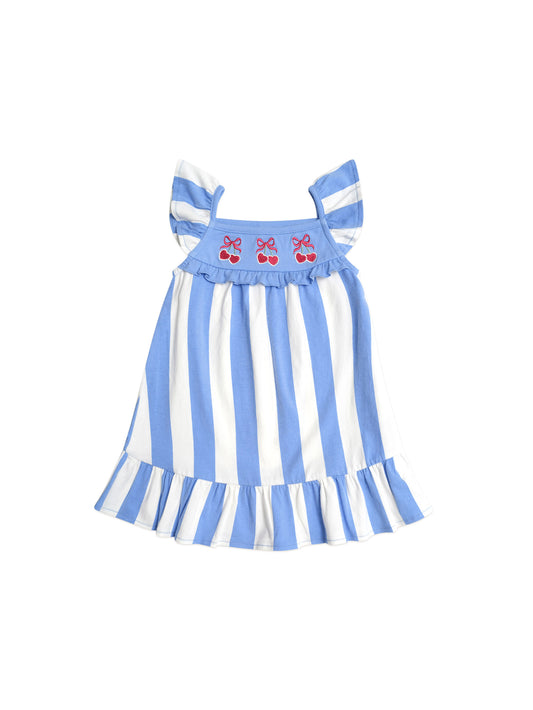 Huxbaby Seaside Cherry Stripe Dress