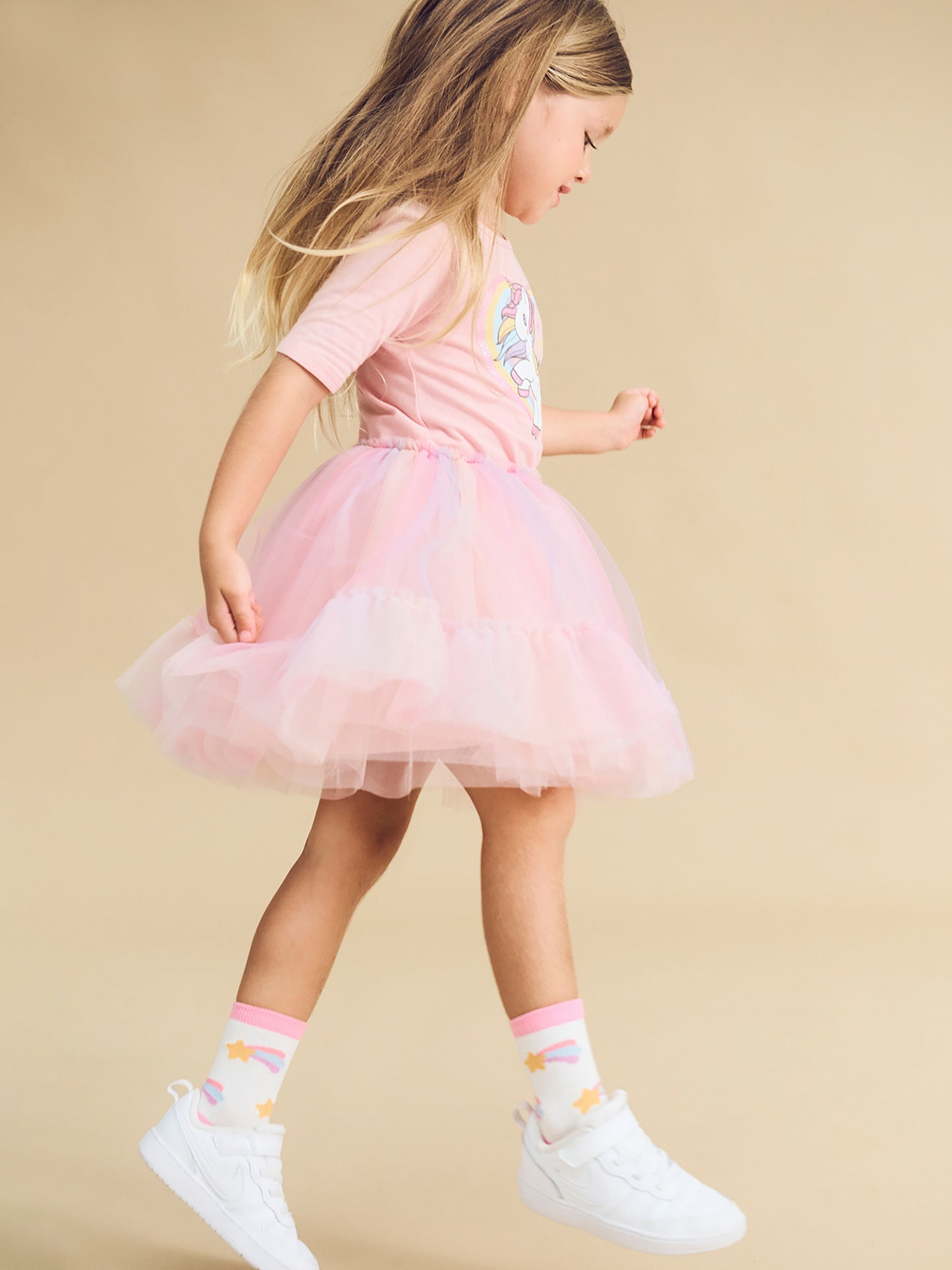 Huxbaby Rainbow Unicorn Ballet Dress Candy