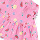 Huxbaby Pink Fruit Emoji Frilly Skirt