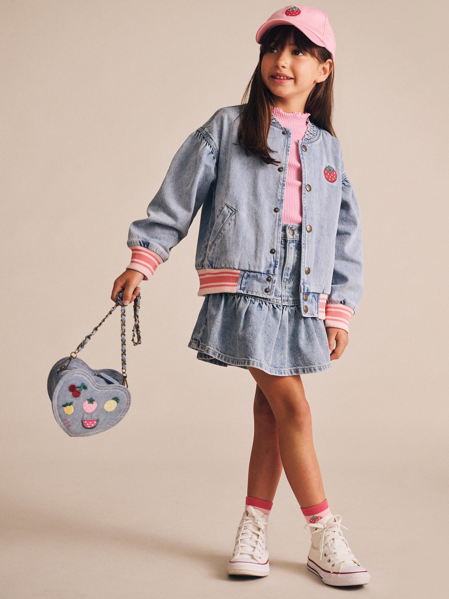 Huxbaby Dreamy Denim Frilly Skirt